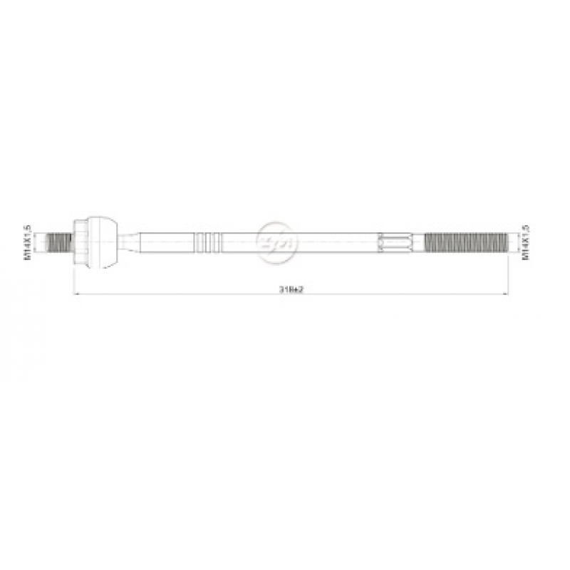 Barra Axial Codorba/ibiza/polo Zm