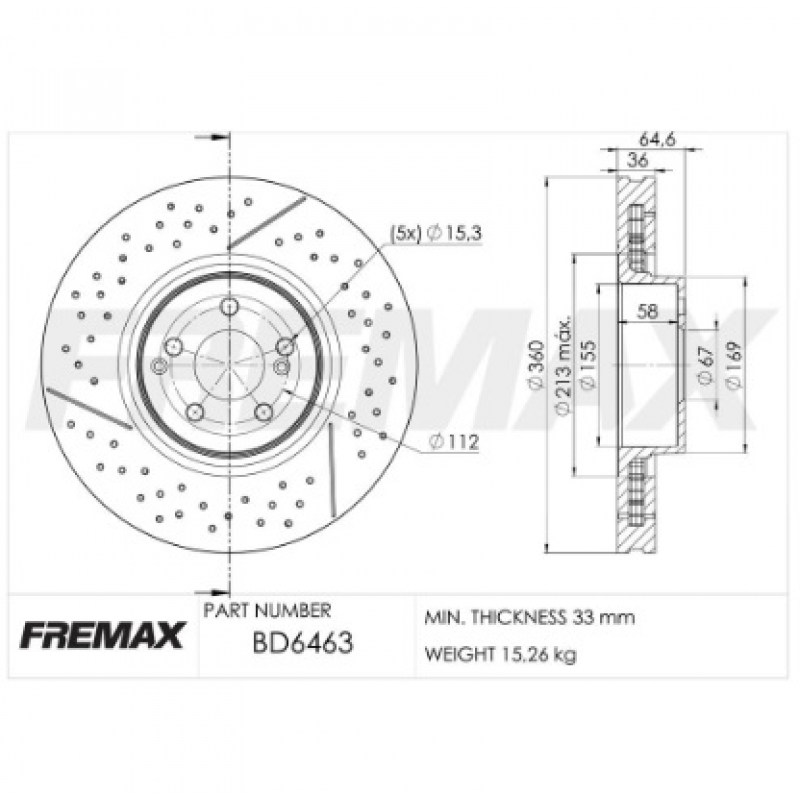Disco De Freio Dianteiro E Class/c Class Fremax