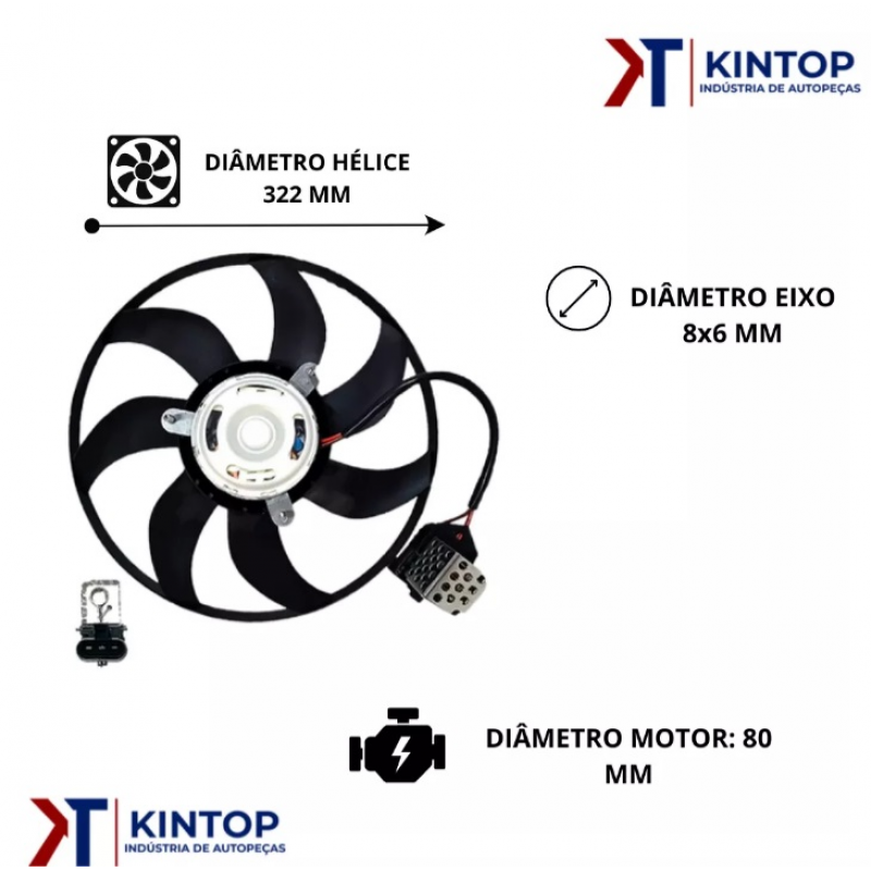Eletroventilador Uno/strada/siena Kintop