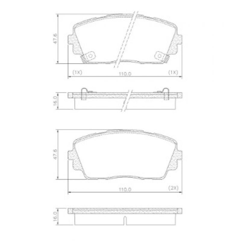 Pastilha De Freio Dianteiro Picanto Fras-le
