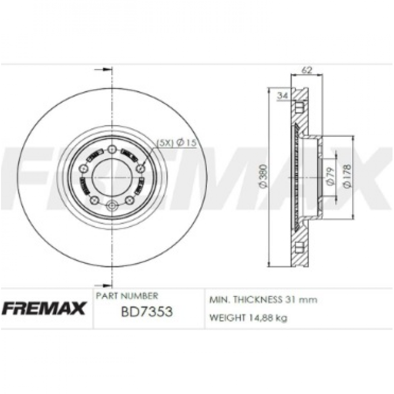 Disco De Freio Dianteiro Defender/range Rover Fremax
