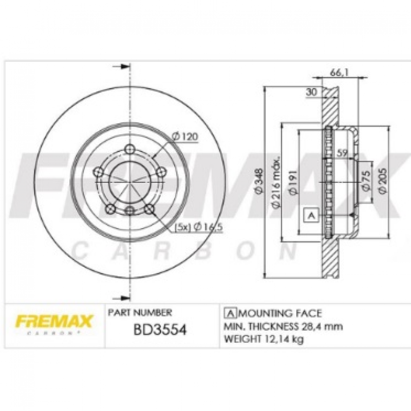 Disco De Freio Dianteiro Serie 5 Fremax