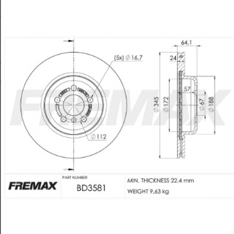 Disco De Freio Traseiro Z4/x5/x3 Fremax