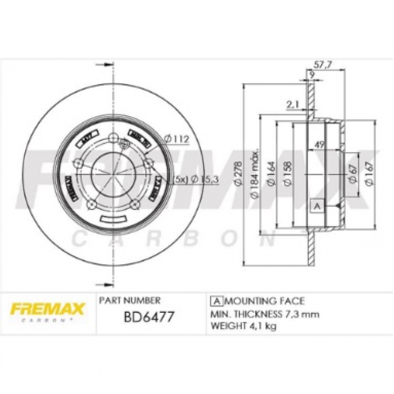 Disco De Freio Traseiro Cclass Fremax