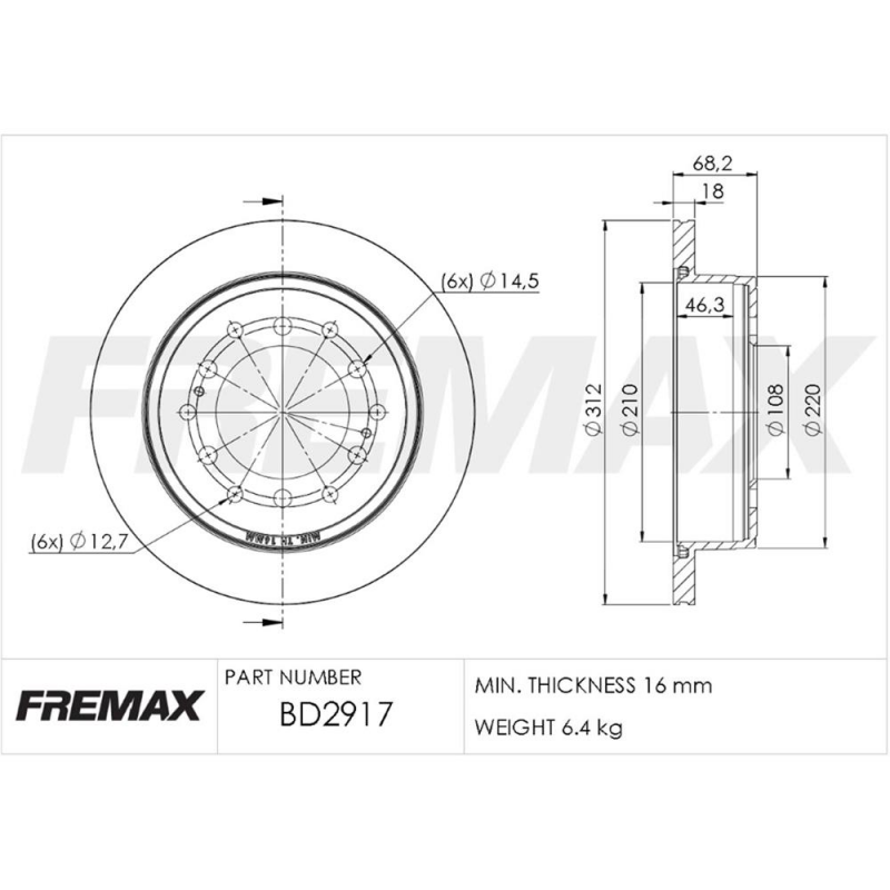 PAR DISCO DE FREIO TRASEIRO HILUX/SW4