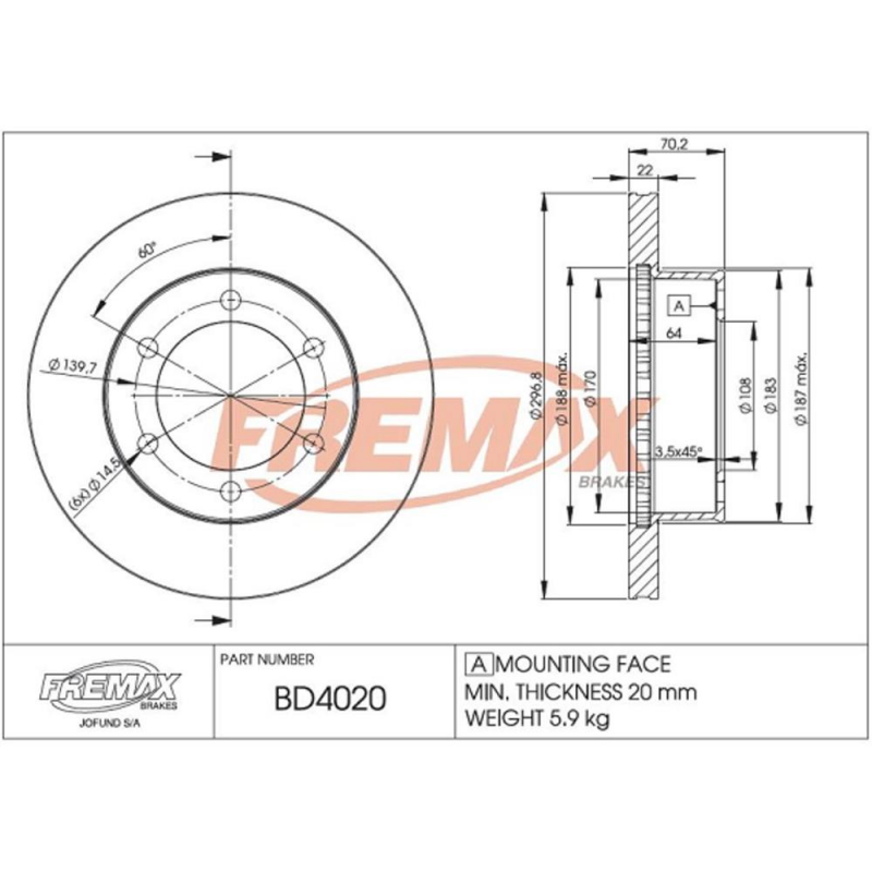 PAR  DISCO DE FREIO DIANTEIRO HILUX