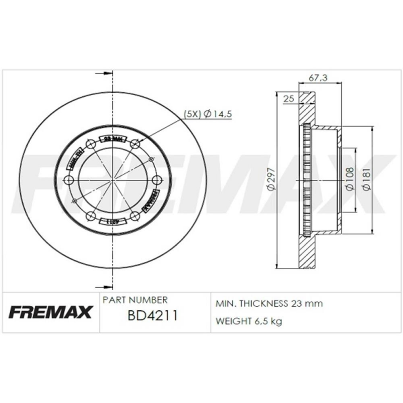 PAR  DISCO  DE FREIO DIANTEIRO HILUX