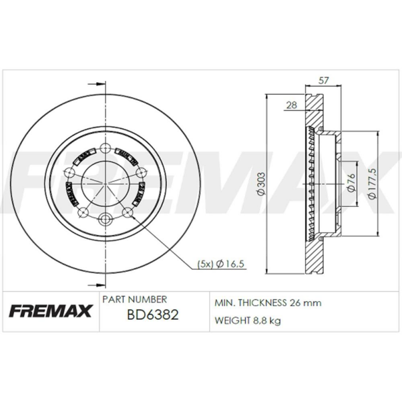 PAR DISCO DE FREIO DIANTEIRO AMAROK